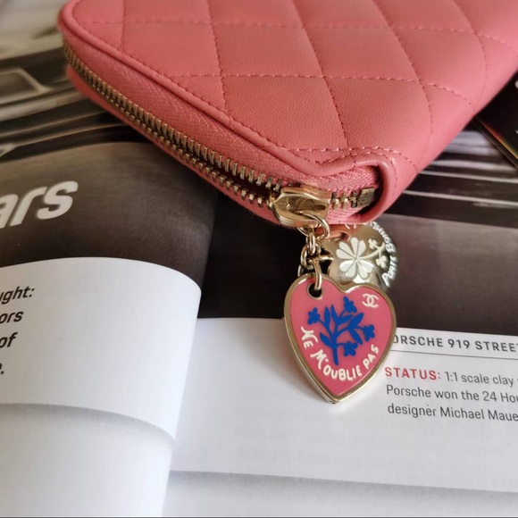 Chanel Limited Zipper wallet valentine pink - Picture 6 of 7